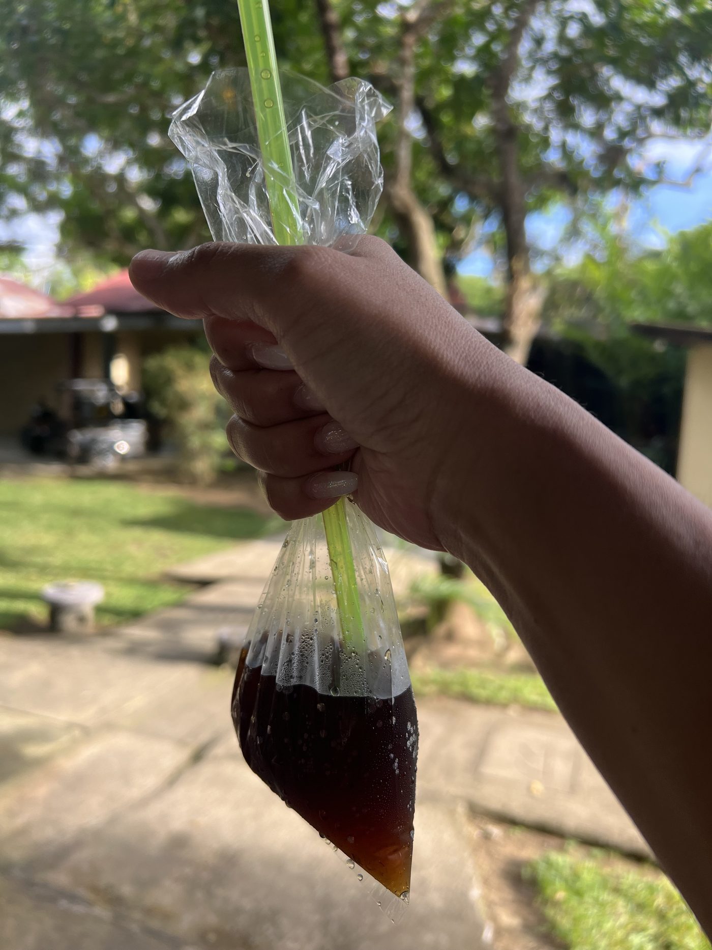Filipino street drink plastic bag