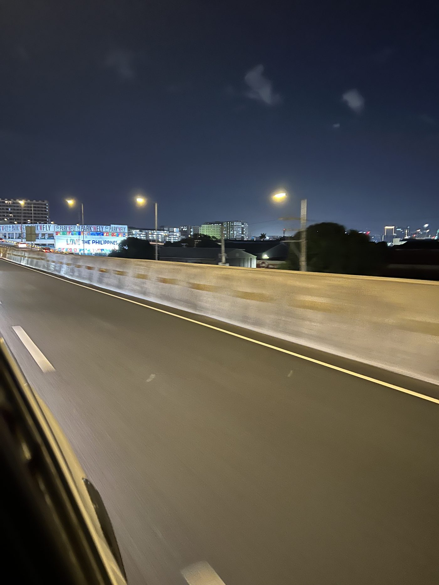 Philippine expressway night